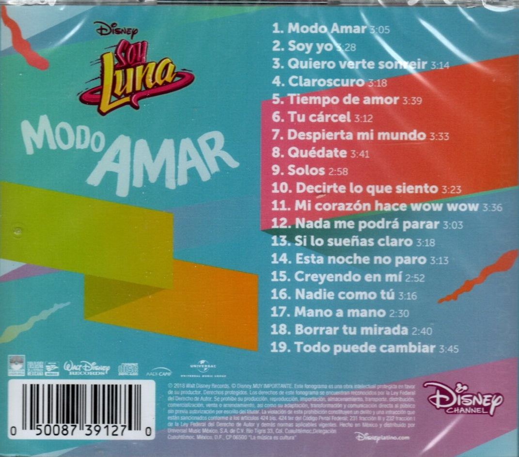 CD Soy Luna - Modo Amar