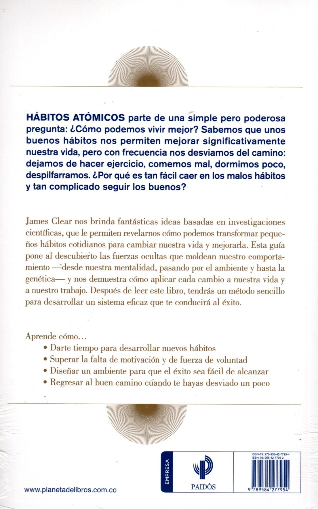 Libro Hábitos atómicos - James Clear