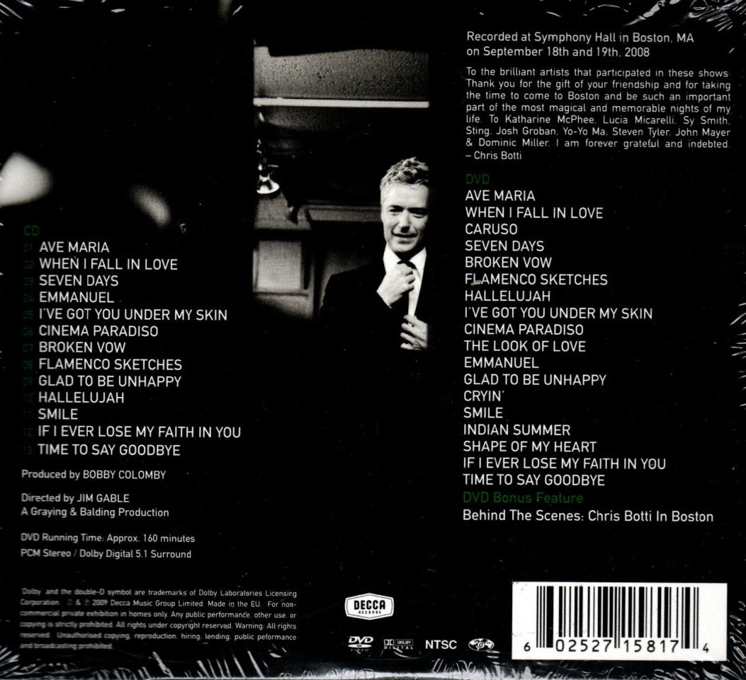 CD + DVD Chris Botti – In Boston