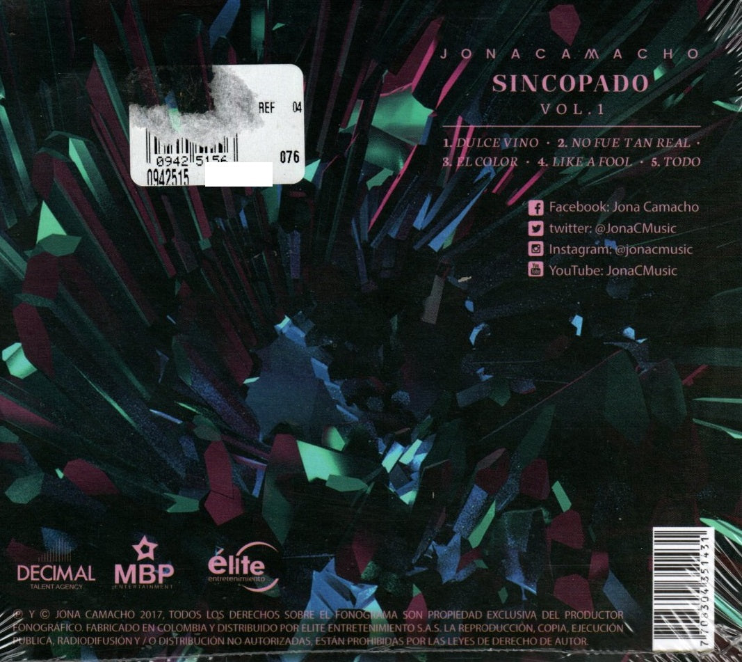 CD Jona  Camacho - Sincopado