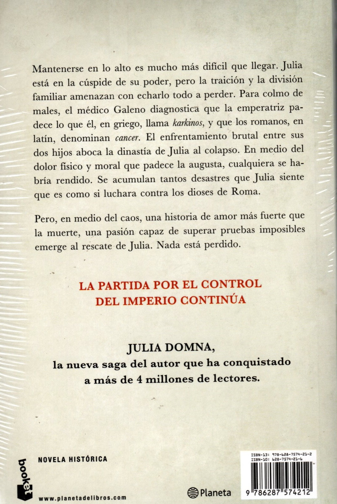 Libro Santiago Posteguillo - Y Julia Reto A Los Dioses