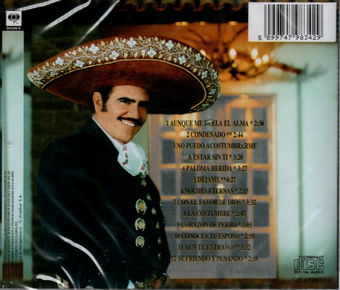 CD Vicente Fernández - Aunque Me Duela El Alma
