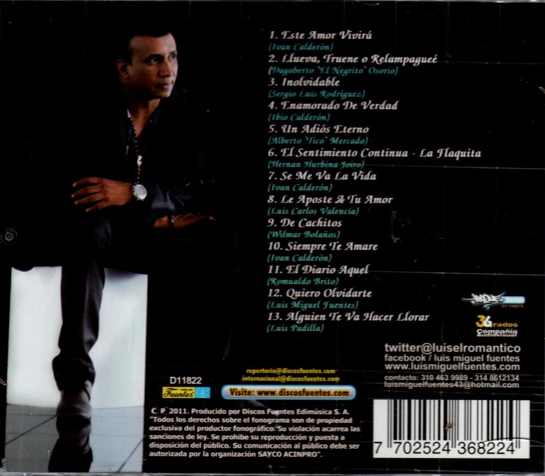 CD Luis Miguel Fuentes - Inolvidable
