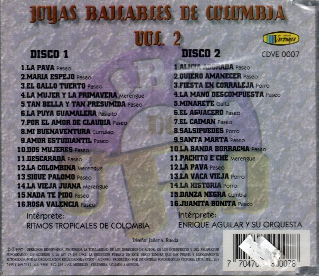 CDX2 Joyas Bailables De Colombia Vol. 2