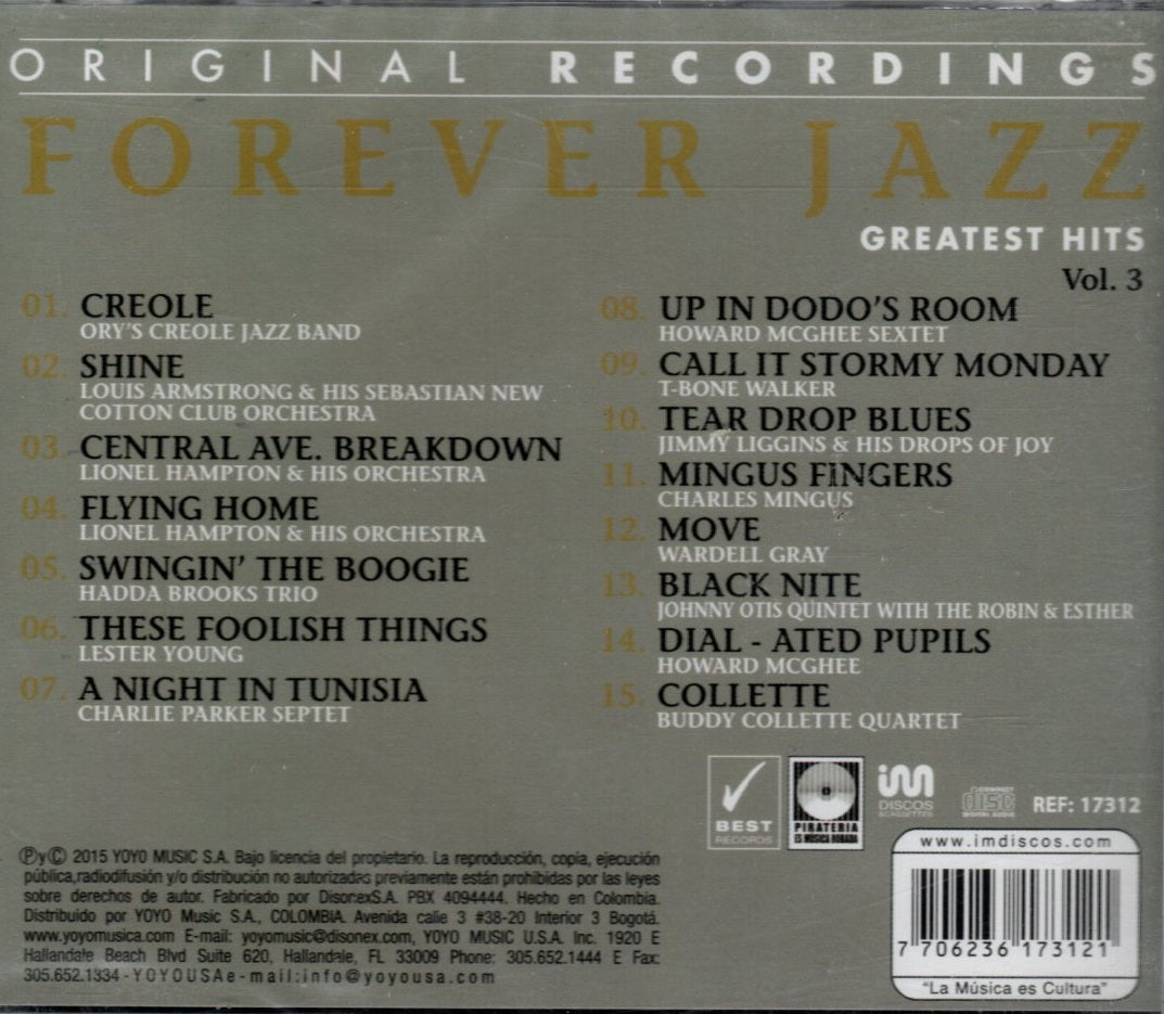 CD Forever Jazz - Gratest Hits Vol. 3