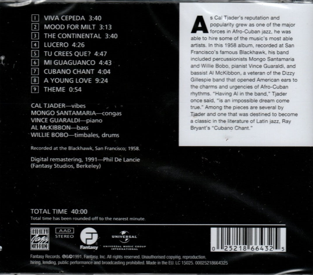 CD Cal Tjader ‎– Cal Tjader's Latin Concert