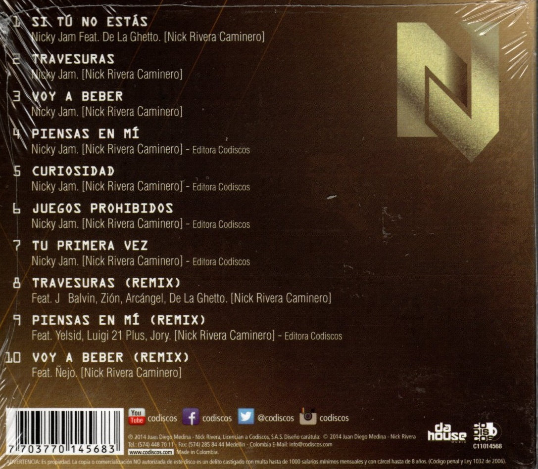 CD Nicky Jam - Greatest Hits Vol 1
