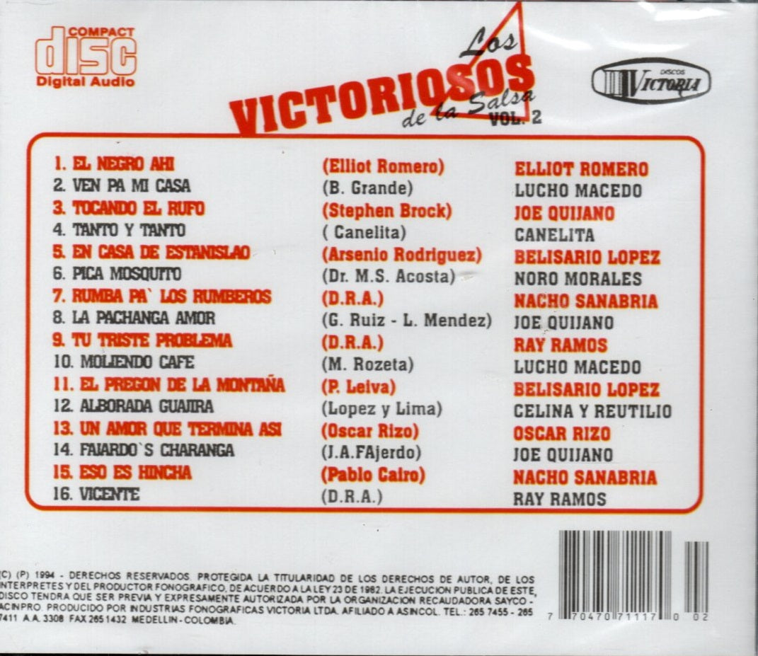 CD Los Victoriosos De La Salsa Vol. 2