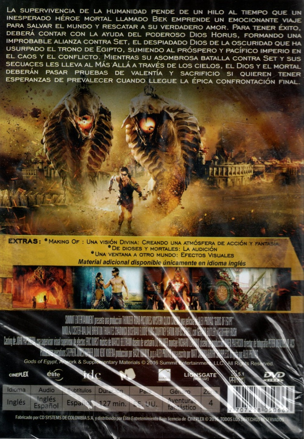 DVD Dioses De Egipto
