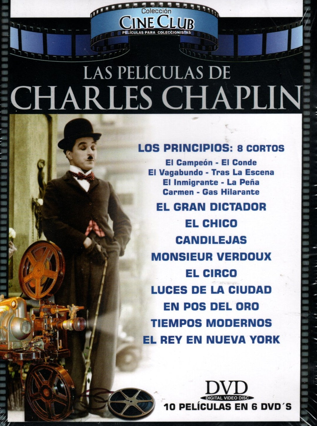 DVDX6 Las Películas De Charles Chaplin