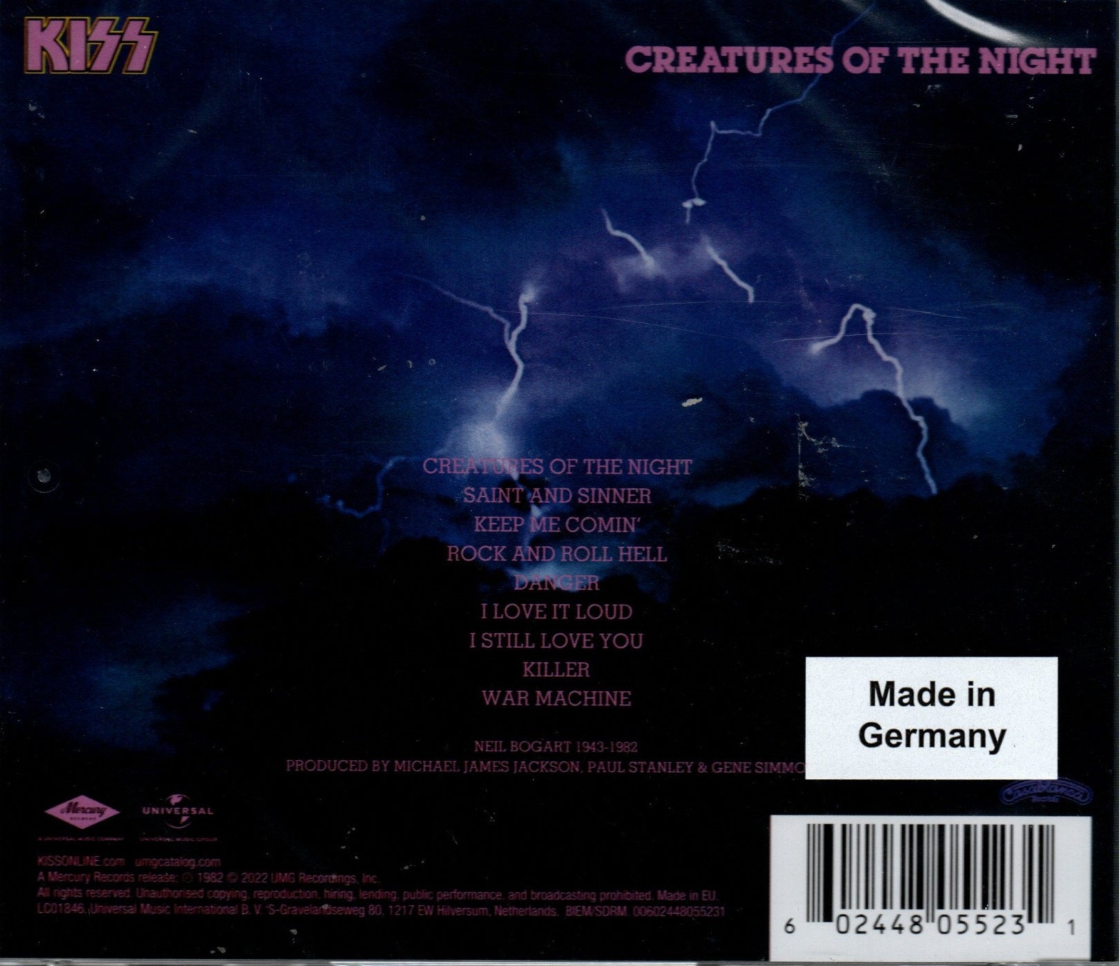 CD Kiss - Creatures Of The Night 40th Anniversary Remaster