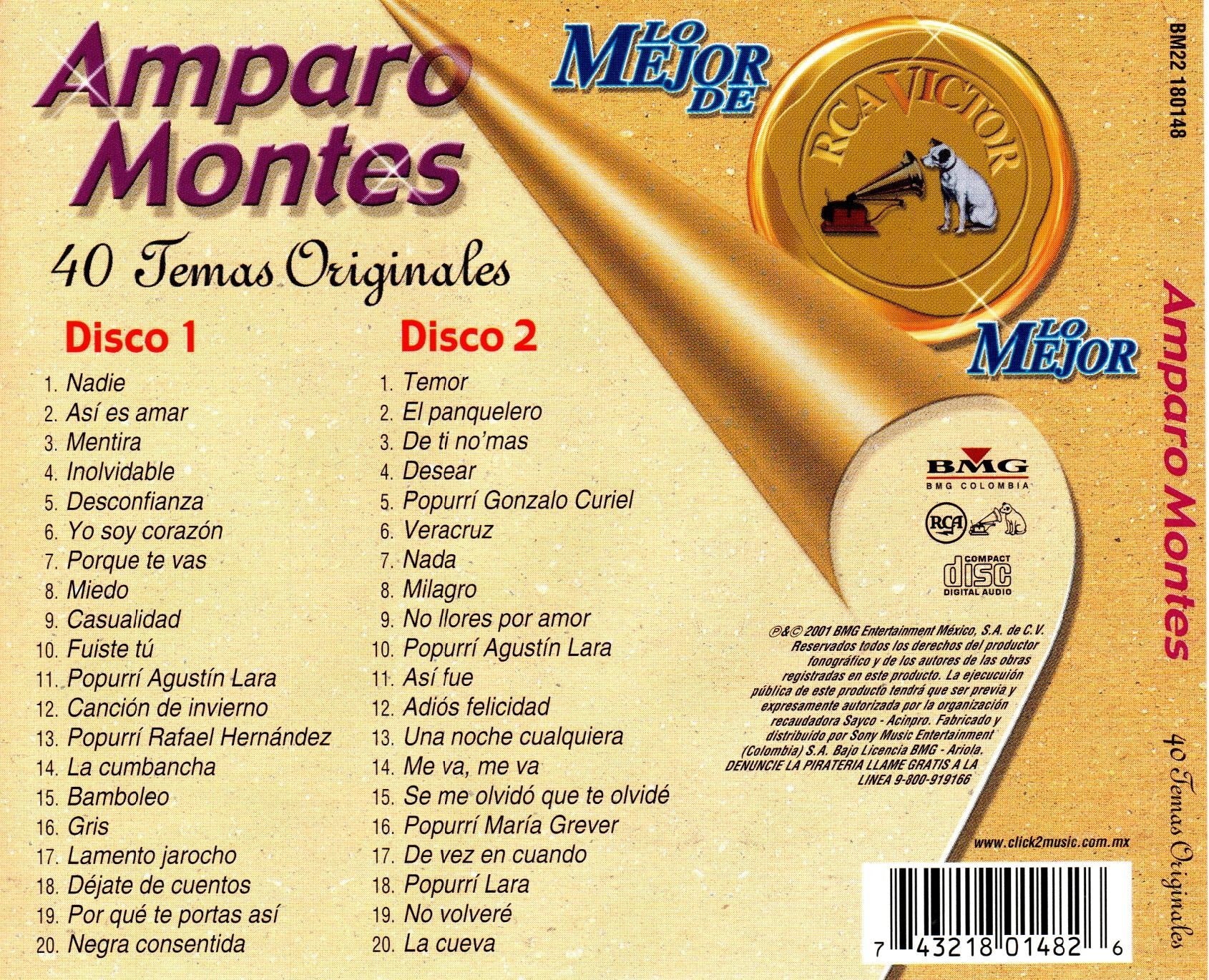 CD x2 LO MEJOR DE AMPARO MONTES