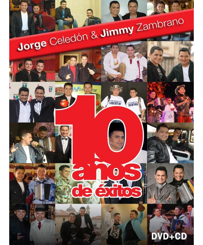 DVD+CD  10 Años De Éxitos - Jorge Celedón Y Jimmy Zambrano