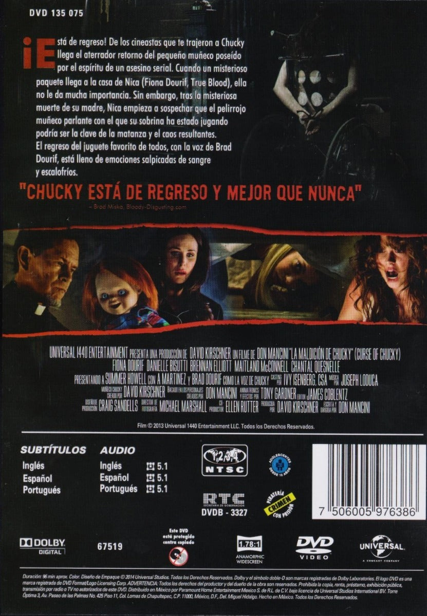 DVD LA MALDICION DE CHUCKY