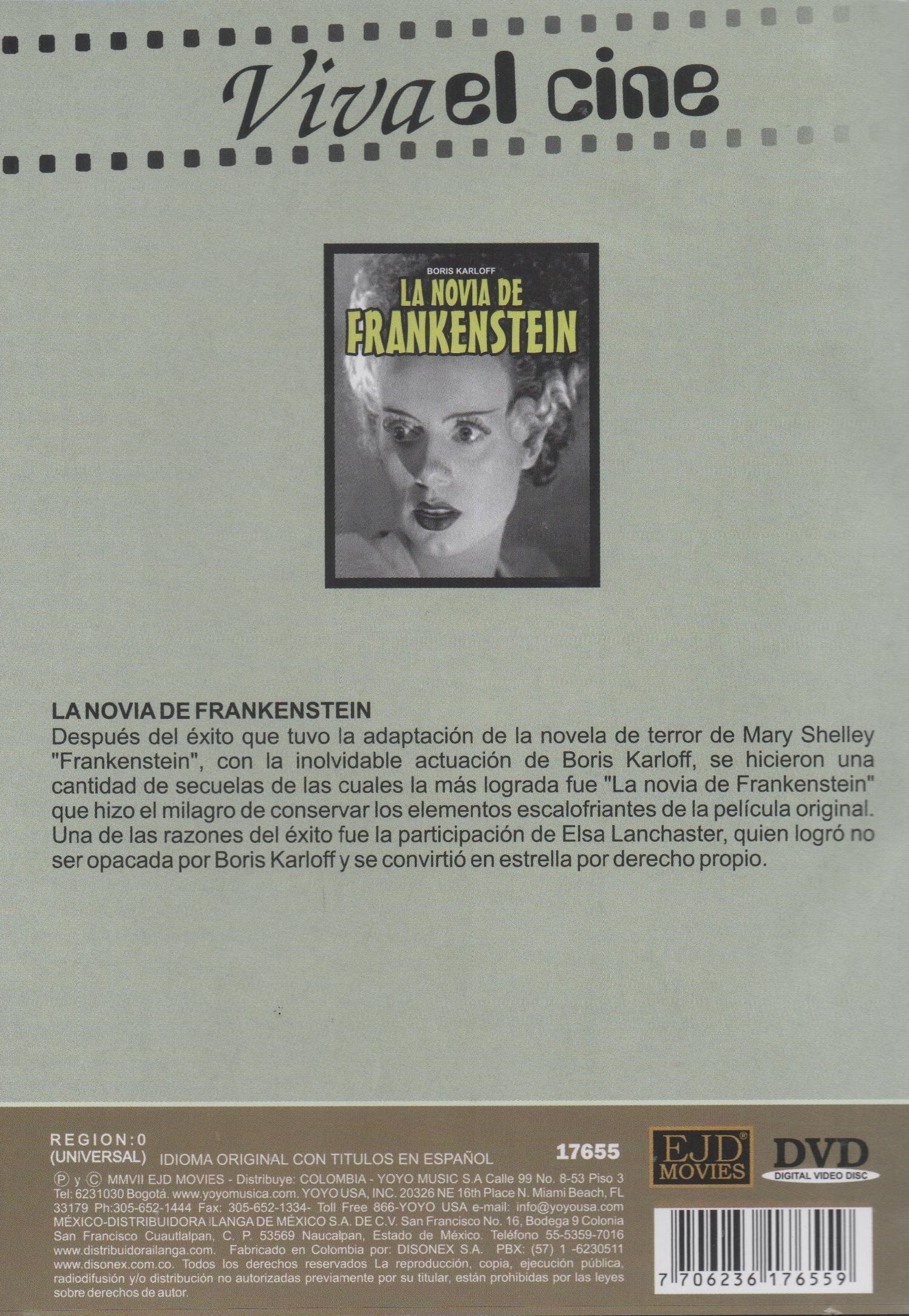 DVD La novia de frankenstein - Boris Karloff