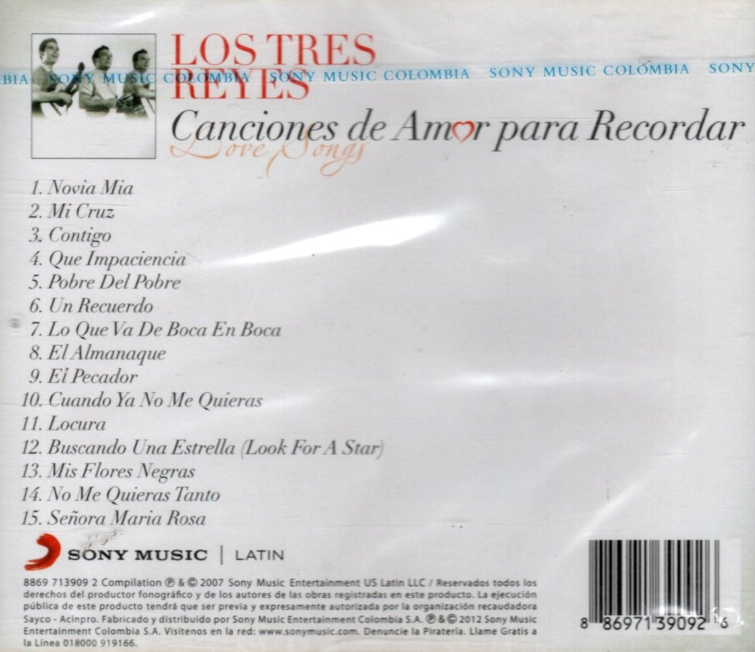 CD Los tres Reyes - Canciones de Amor