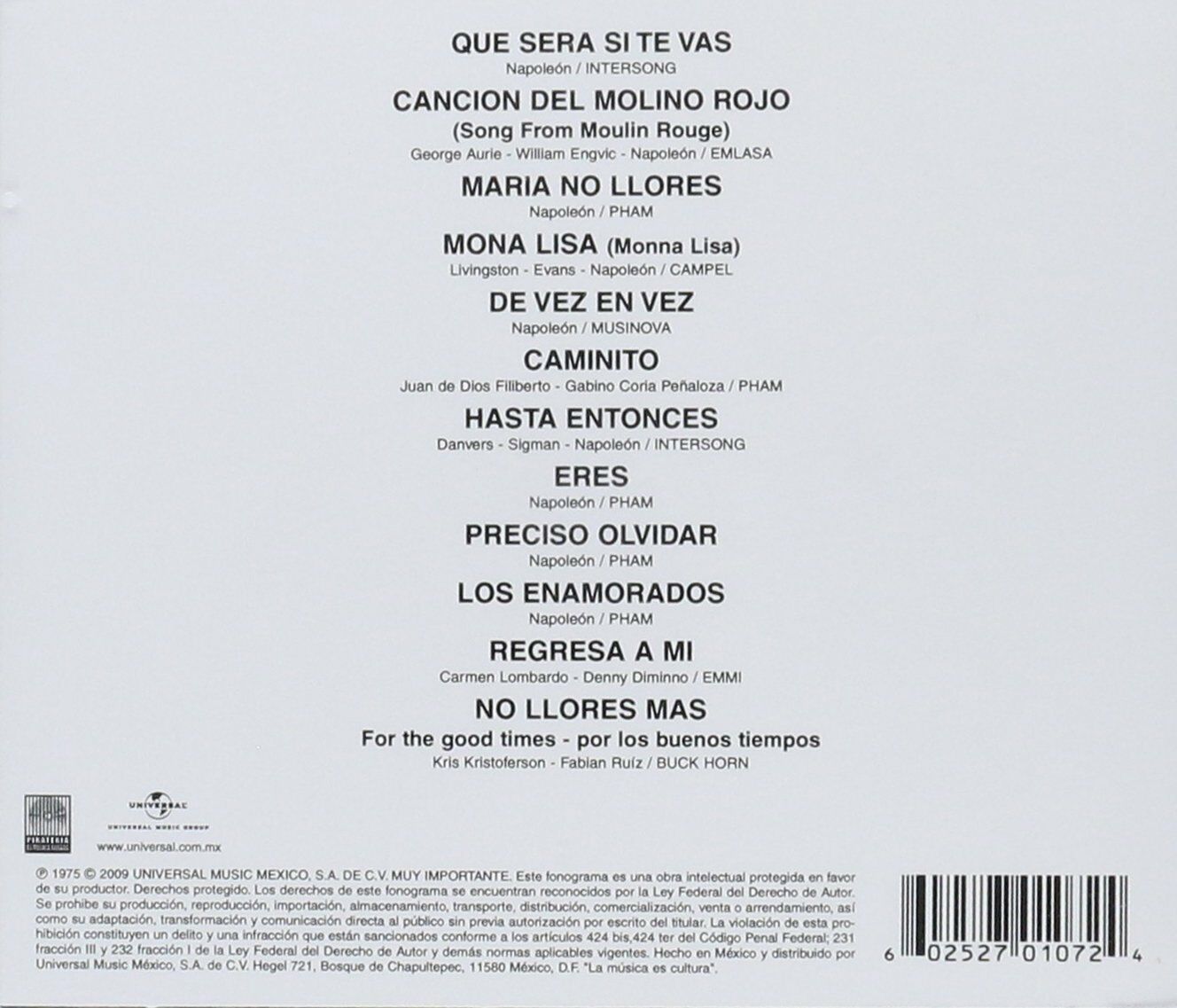 CD Napoleon - Súper Estéreo 16