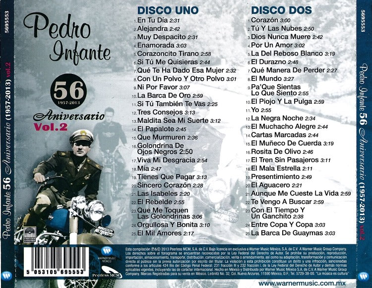 CD x 2 Pedro Infante · 56 aniversario. Edición limitada