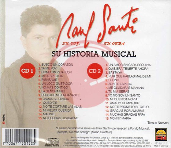 CDX2 Raúl Santi - Su Historia Musical