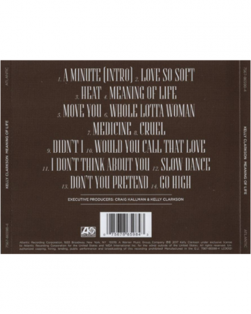 CD Kelly Clarkson - Meaning Of Life