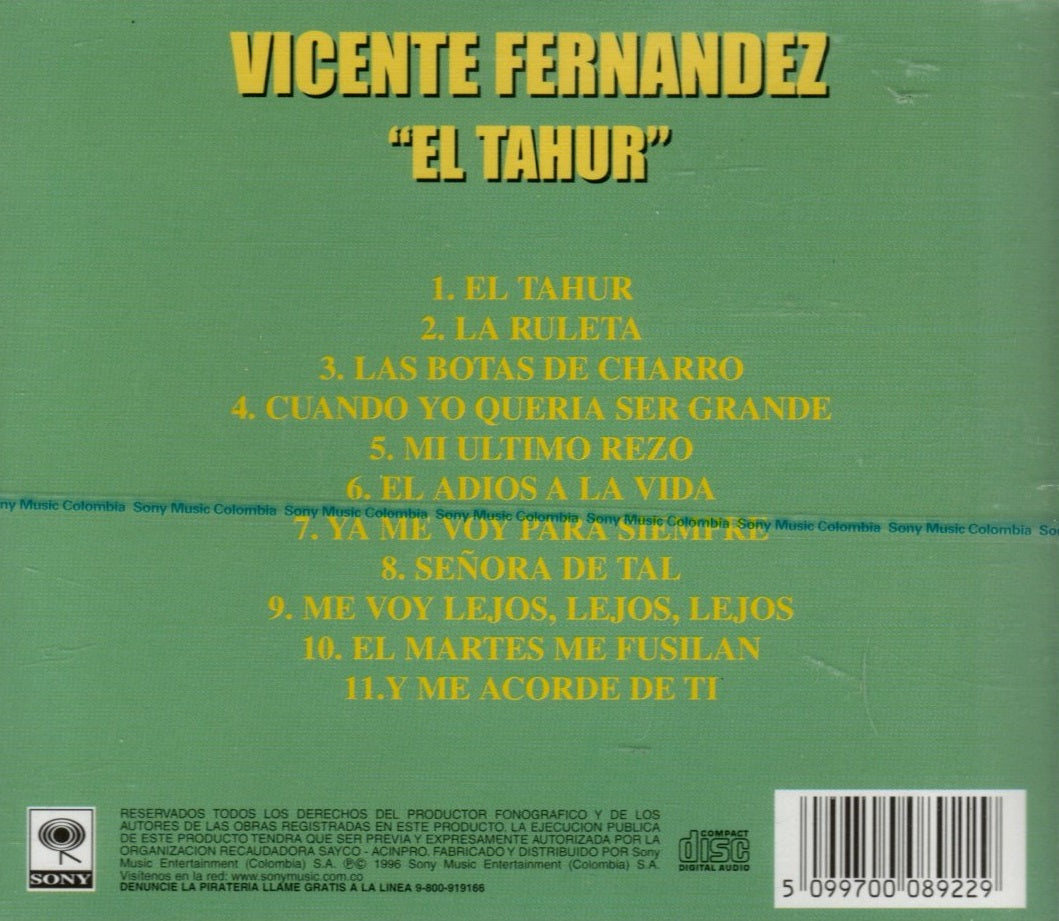 CD Vicente Fernández - El Tahur