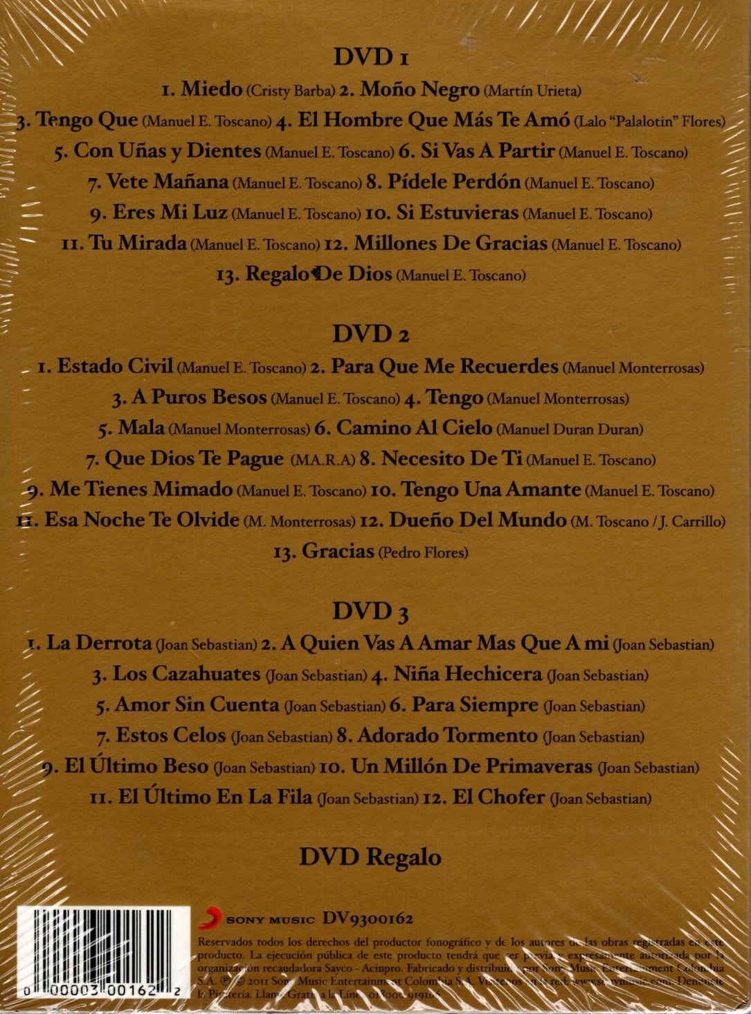 DVD x4 Vicente Fernandez - Lo máximo