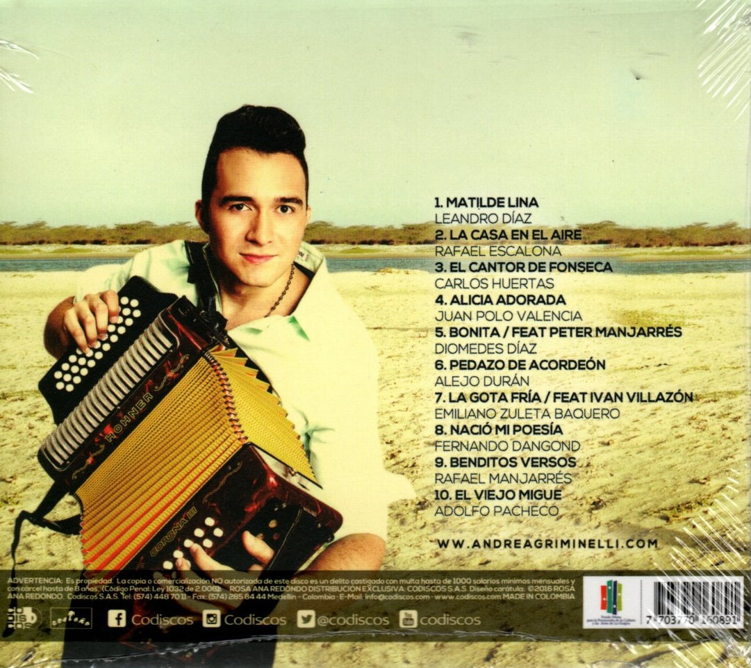 CD Andrea Griminelli - Vientos Vallenatos